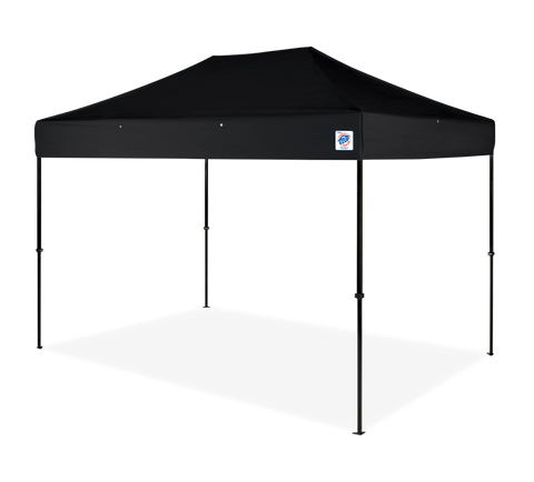 E-Z UP Speed Shelter® II, Black steel with Black Canopy
